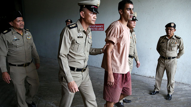 Jailed Bahraini footballer Hakeem Al Araibi leaves Thailand's Criminal CourT