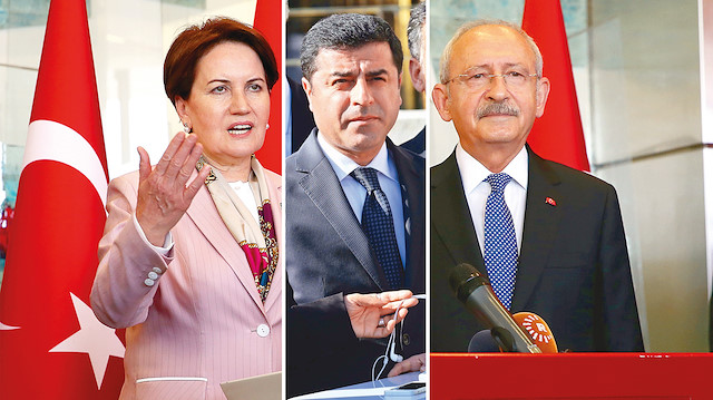 Meral Akşener, Selahattin Demirtaş ve Kemal Kılıçdaroğlu