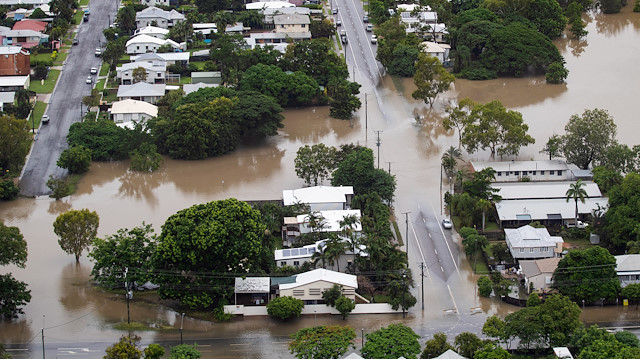 Avustralya'da sel felaketinde çok sayıda ev su altında kalmıştı. 