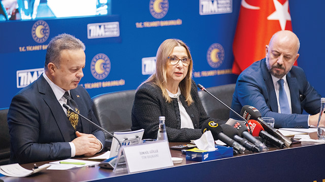 TİM Başkanı İsmail Gülle ve Ticaret Bakanı Ruhsar Pekcan, katıldığı basın toplantısında ocak ayı ihracat rakamlarını açıkladı.
