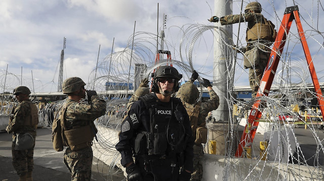Pentagon, kasımda Orta Amerika'dan ABD'ye doğru gelen göçmen kervanına karşı Meksika sınırında 5 bin 900 asker konuşlandırmıştı.
