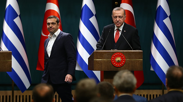 Cumhurbaşkanı Erdoğan ve Yunanistan Başbakanı Çipras, görüşmenin ardından ortak basın toplantısı düzenledi.