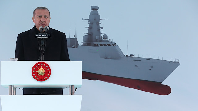 Cumhurbaşkanı Recep Tayyip Erdoğan / TCG Ufuk Gemisi Denize İndirme Töreni