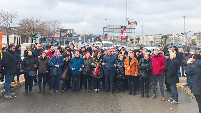 Maltepe'den Ankara'ya yola çıkan CHP'liler.