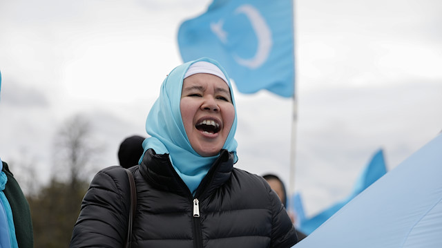 Uyghurs protest against China in Washington

