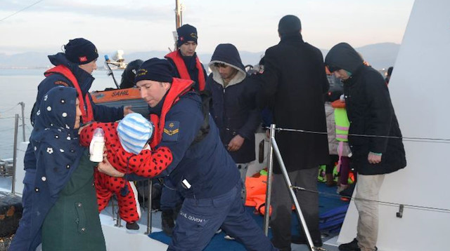 عملية أمنية لخفر السواحل التركي.. إيقاف 48 مهاجرًا غير شرعي