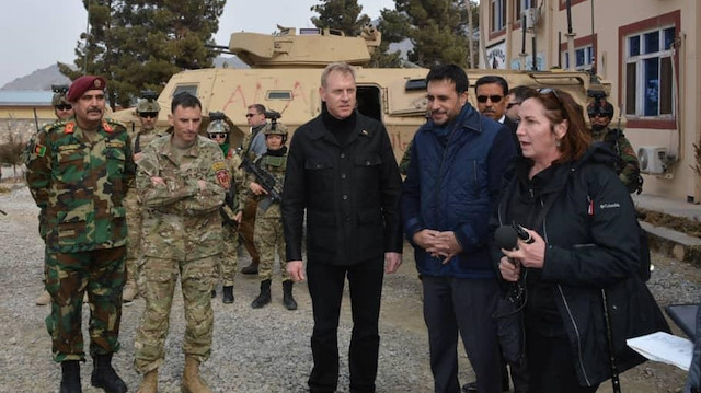 Acting U.S. defense chief Patrick Shanahan in Afghanistan

