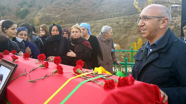 HDP Tunceli Milletvekili Alican Önlü terörist cenazesine de katılmıştı.