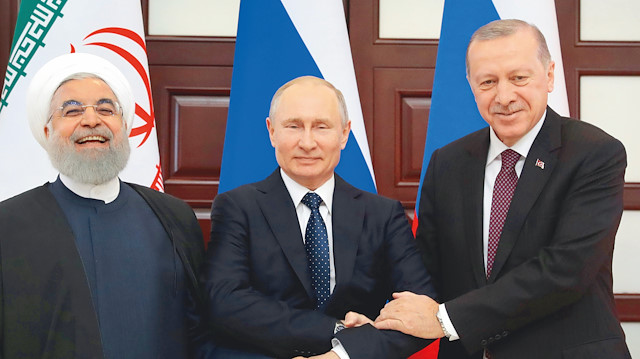 Hasan Ruhani, Vladimir Putin ve Recep Tayyip Erdoğan