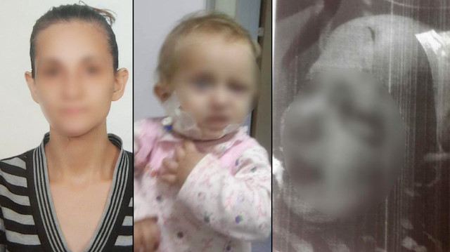 Öz çocuğuna işkence yapan Elif K., sevk edildiği mahkemece tutuklandı.