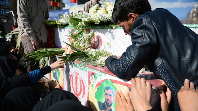 Funeral ceremony of 27 members of Iran's Revolutionary Guards in Isfahan

