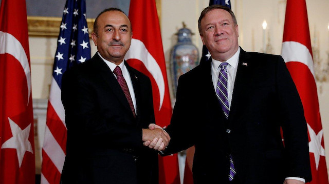 Dışişleri Bakanı Mevlüt Çavuşoğlu ile ABD Dışişleri Bakanı Mike Pompeo
