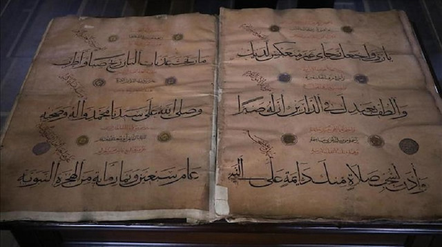 A Turkish manuscript library has been holding historic written works in authentic storages for 223 years.