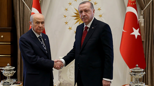 Cumhurbaşkanı Erdoğan, MHP lideri Bahçeli