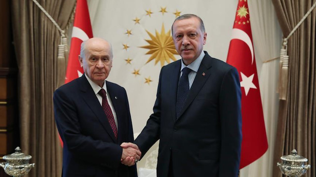MHP lideri Bahçeli - Cumhurbaşkanı Erdoğan