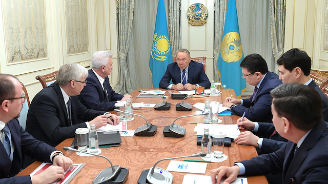 Luk Oil yöneticileri, ​Kazakistan Cumhurbaşkanı Nazarbayev ile görüştü.
