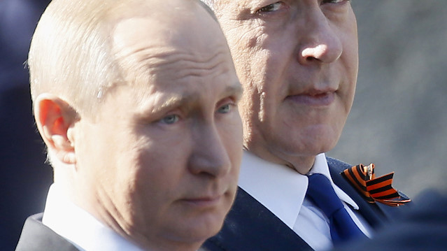 Rusya Devlet Başkanı Vladimir Putin ve İsrail Başbakanı Binyamin Netanyahu