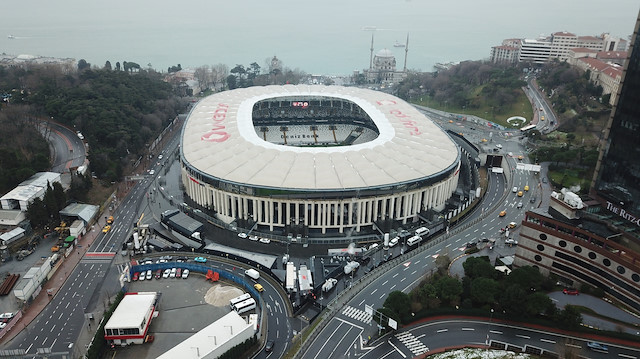 Derbi öncesi Vodafone Park havadan görüntülendi