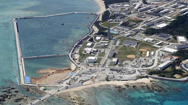 Japonya'nın Okinawa Bölgesi'ndeki ABD askeri üssü. 