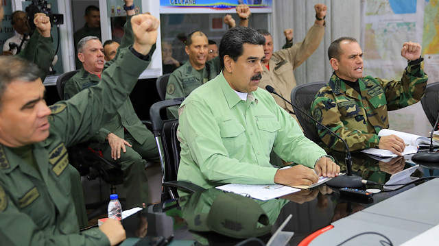 Venezuela Devlet Başkanı Maduro, ABD ve Latin Amerika ülkelerini 'işgal' girişimine karşı sert uyarmıştı.