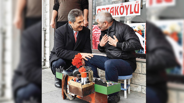 Cumhur İttifakı Mamak Belediye Başkanı Adayı Murat Köse (Solda)