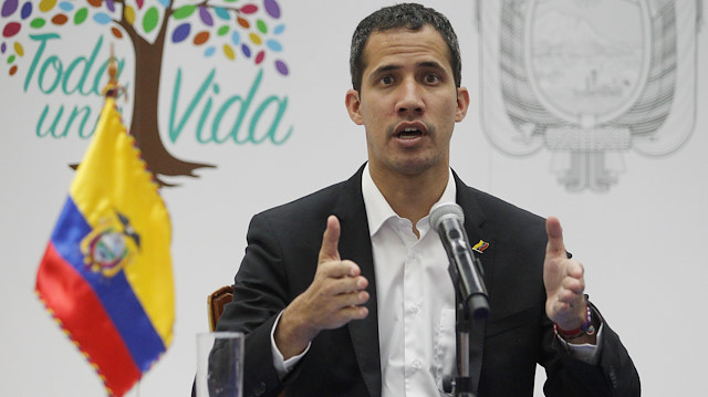 Venezuela'da kendini geçici devlet başkanı ilan eden Guiado