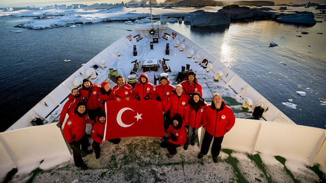 Turkish team of the Third National Antarctic Science Expedition.
