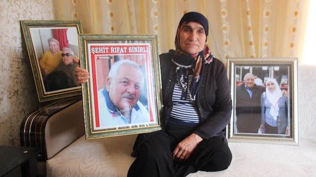 YPG'nin roketli saldırısı sonrası şehit olan Rıfat Sinirli'nin eşi Ayşe Sinirli