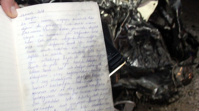 Konya'da kazada ölen doktor annenin bebeğine yazdığı günlük yürek burktu.