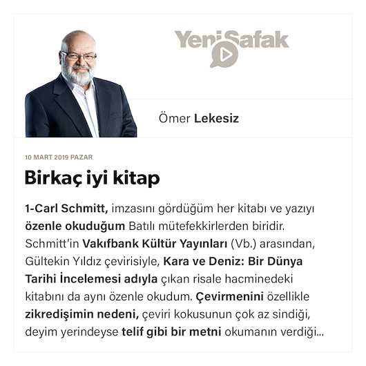 Omer Lekesiz Birkac Iyi Kitap Sesli Makale