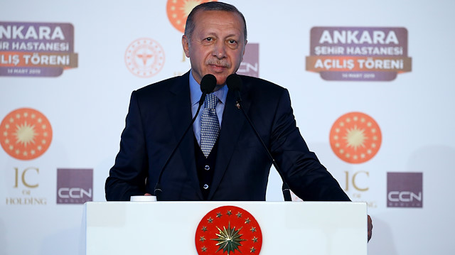Cumhurbaşkanı Erdoğan,  Bilkent Şehir Hastanesi'nin açılış töreninde konuştu.