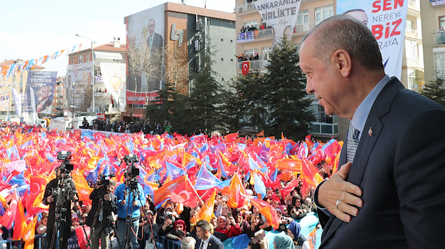 Recep Tayyip Erdoğan, Yeni Mahalle mitinginde halka hitap etti.