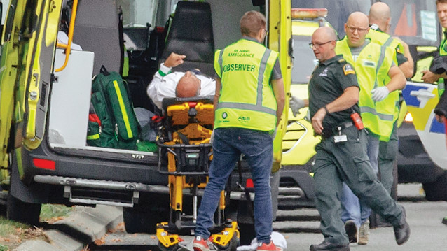 Terör saldırsında yaralananlar hastaneye kaldırıldı.