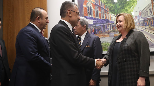 Türk heyeti, Yeni Zelanda Başbakan Yardımcısı Peters ile görüştü.