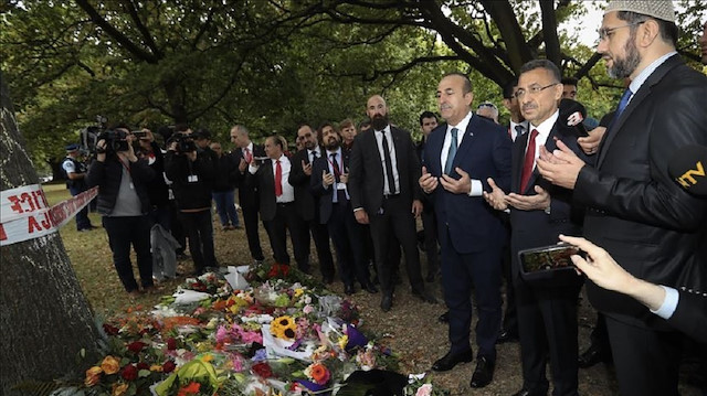 Turkish Foreign Minister Mevlüt Çavuşoğlu and Vice President Fuat Oktay