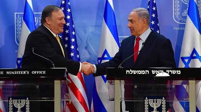 İsrail Başbakanı Binyamin Netanyahu ve ABD Dışişleri Bakanı Mike Pompeo