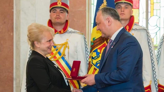 Selda Özdenoğlu receives  the order of honor "for her role and goodwill in the projects in the Gagauz Autonomous Region and Moldova," 