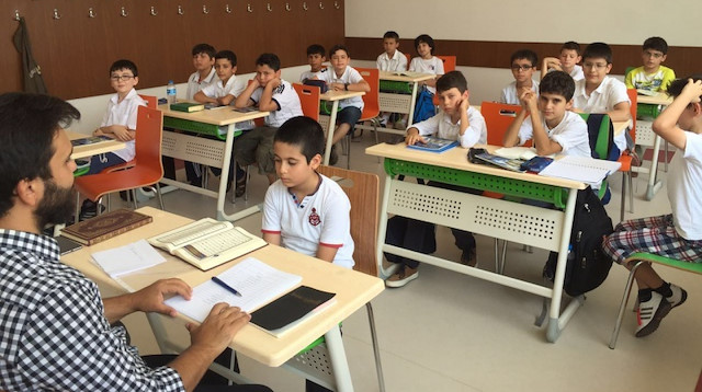 İstanbul Ticaret Odası ​Marmara Anadolu İmam Hatip Ortaokulu öğrencileri.
