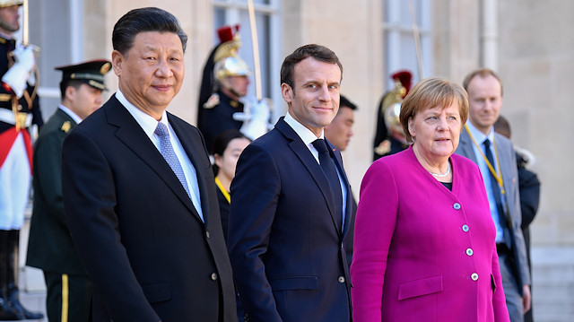 Paris'te, Macron-Cinping-Merkel-Junker buluştu.