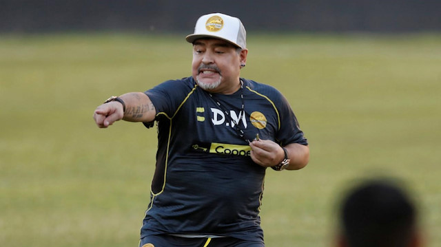 Maradona, Meksika 2. Lig ekibi Dorados'un teknik dierktörlüğünü yapıyor.