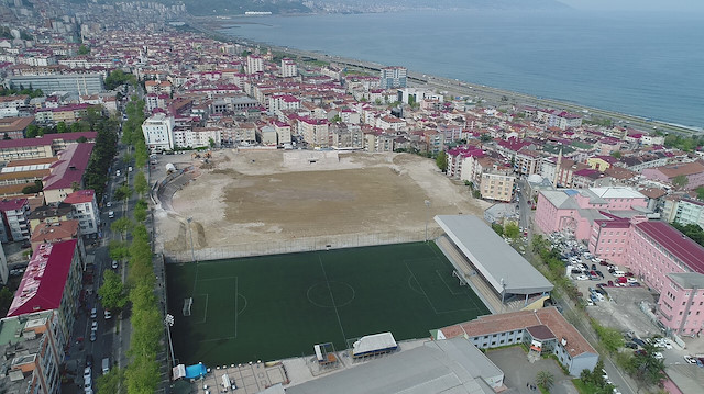 Trabzon Ortahisar Millet Bahçesi Hüseyin Avni Aker Stadyumu'nun yerine 62 bin 290  metrekarelik alanda yapılacak. 