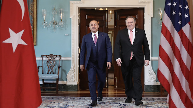 Dışişleri Bakanı Çavuşoğlu, ABD'de Mike Pompeo ile bir araya geldi.