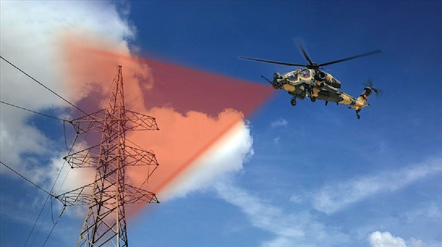 helikopter gibi alçak irtifada hızlı hareket edebilen hava platformları için yerleşim bölgeleri civarında daha güvenli uçabilmesini sağlayacak lazer sistemi geliştirildi.