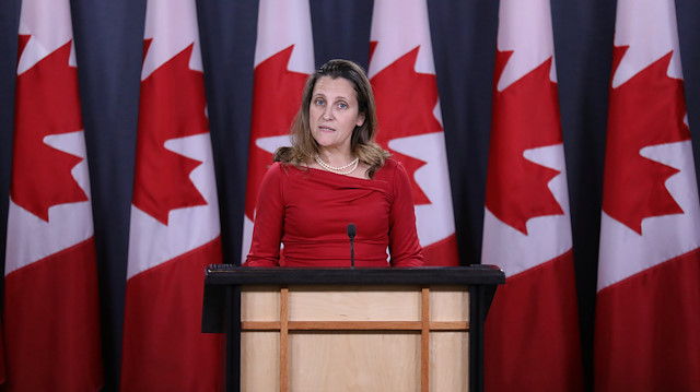Canada's Foreign Minister Chrystia Freeland 