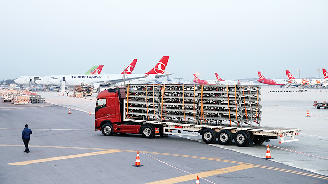 10 bin parça malzeme 686 TIR ile İstanbul Havalimanı'na taşınıyor.