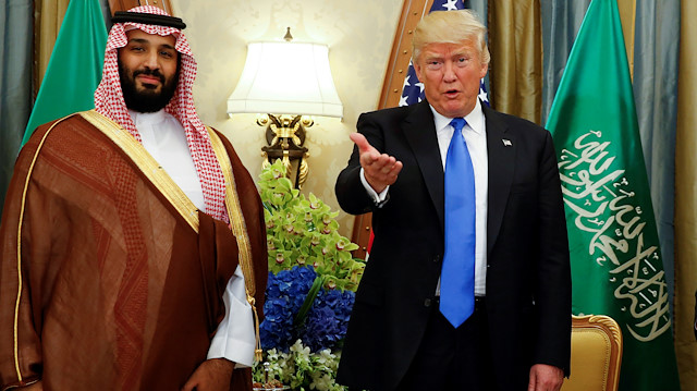 Suudi Arabistan Veliaht Prensi Muhammed bin Selman ve ABD Başkanı Donald Trump