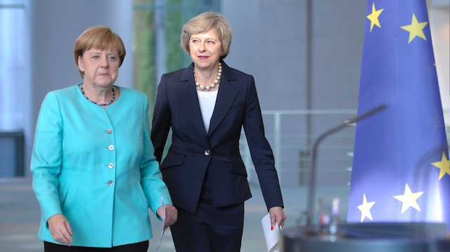 German Chancellor Angela Merkel & British Prime Minister Theresa May