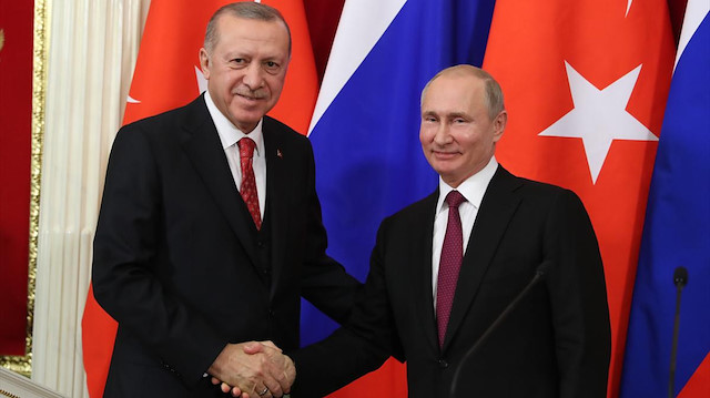 Cumhurbaşkanı Recep Tayyip Erdoğan ve Rusya Devlet Başkanı Vladimir Putin.