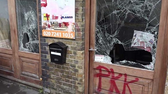PKK'lılar Londra'da Türk dernek binasına saldırdı