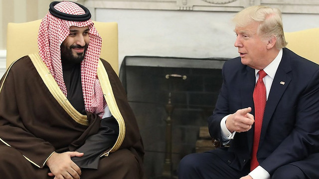 Prens Muhammed bin Selman ve ABD Başkanı Donald Trump.